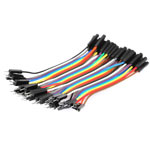 100mm Male to Male Jumpers - Ribbon of 40 wires 100mm Male to Male Jumpers - Ribbon of 40 wires
