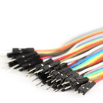 300mm Male to Male Jumpers - Ribbon of 40 wires