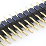 40 pin 2.54mm snappable dual row header - Gold Plated