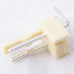 Polarized Header 2 Pin Male with right angle leads