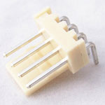 Polarized Header 4 Pin Male with right angle leads