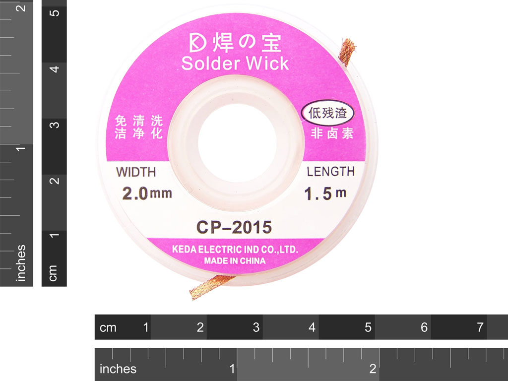 Solder Wick 2mm x 1.5m, 2.50 Protostack, AVR Development kits