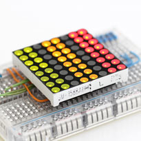 LED matrix 8x8 Red/Green 37.8 x 37.8mm